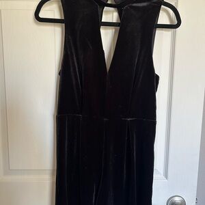 Elegant Black Velvet Jumper